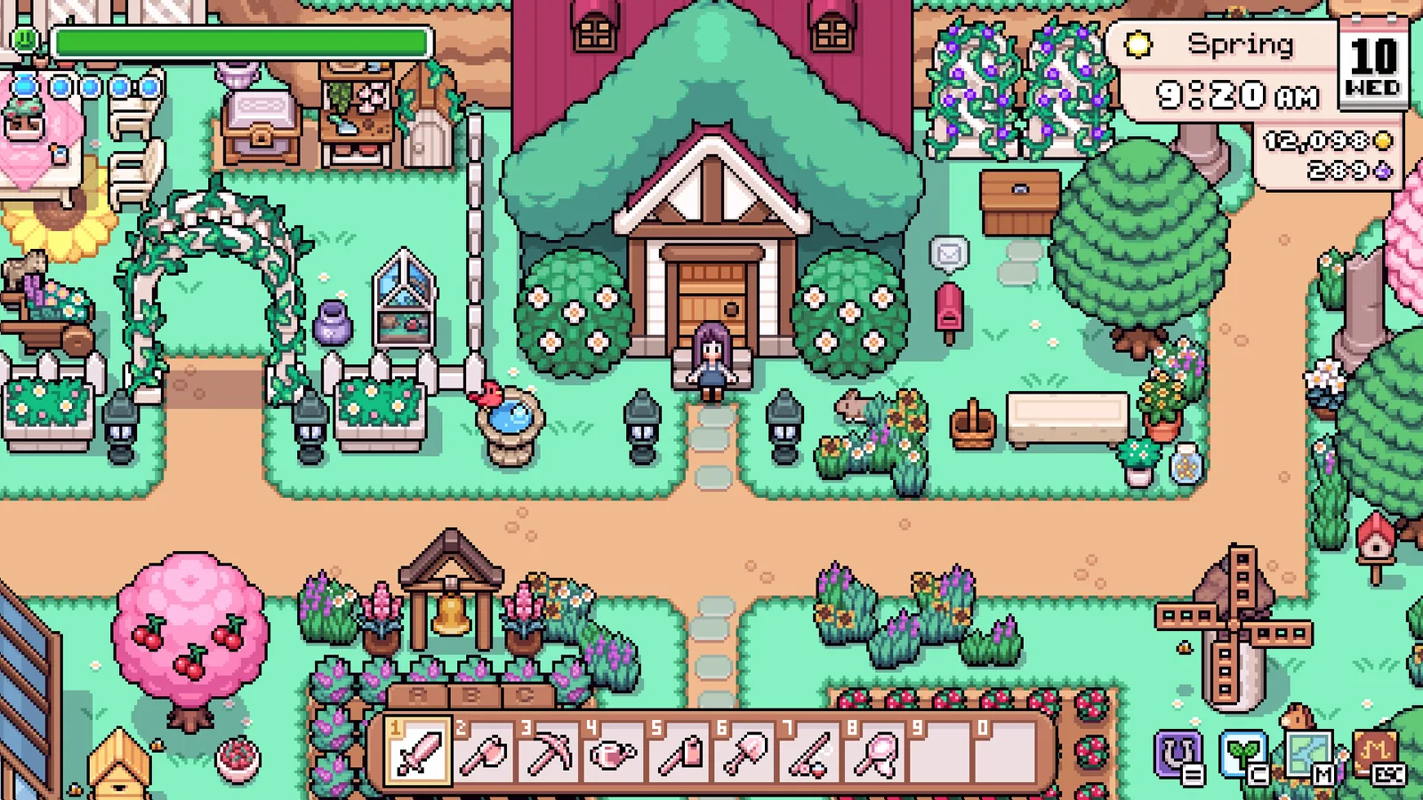 Steamストアページに掲載されたFields of Mistriaのゲーム画面
